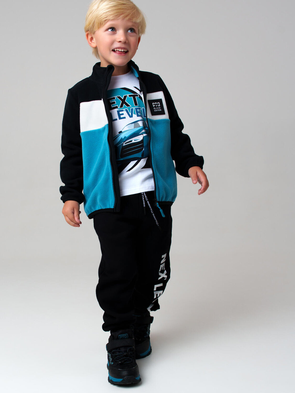 PLAYTODAY Куртка 570140 32512325 бирюзовый,белый,черный