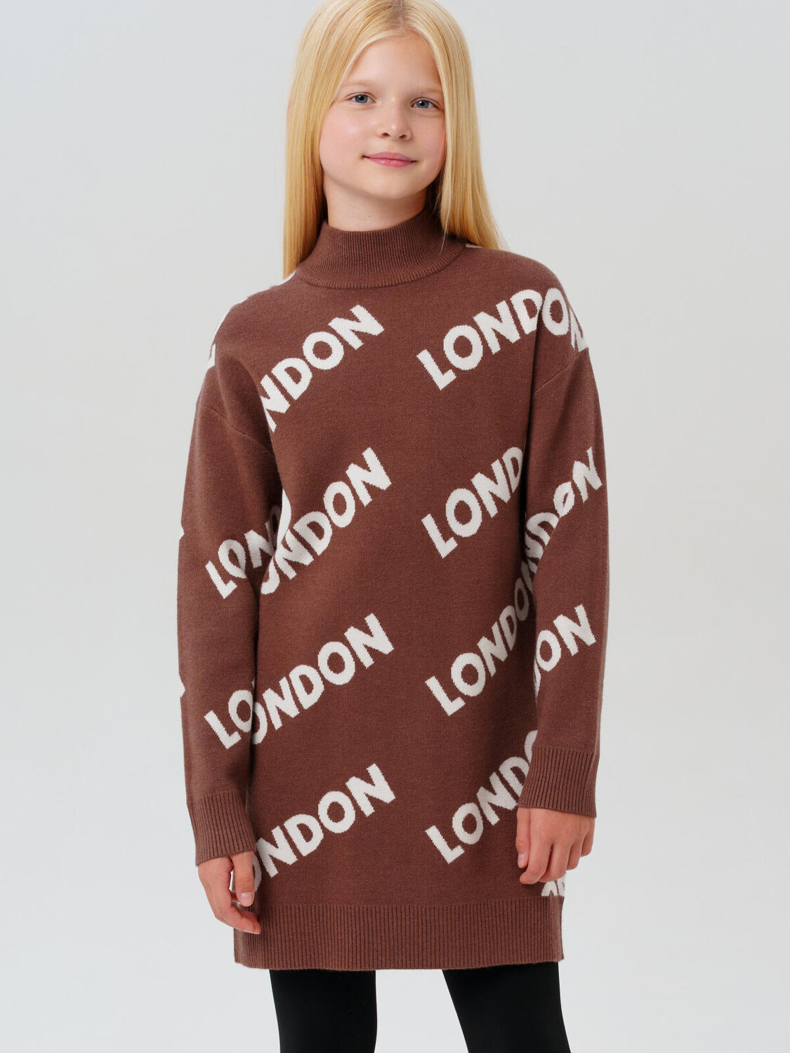 PLAYTODAY Платье 570210 32521471 коричневый,белый