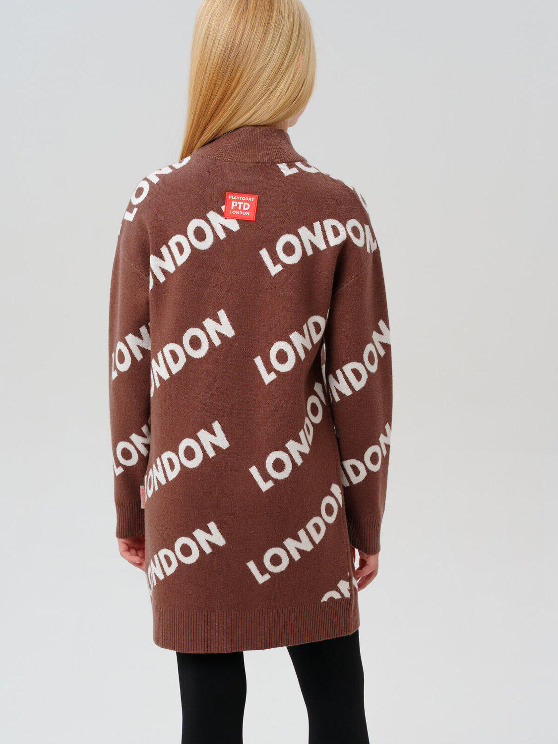 PLAYTODAY Платье 570210 32521471 коричневый,белый