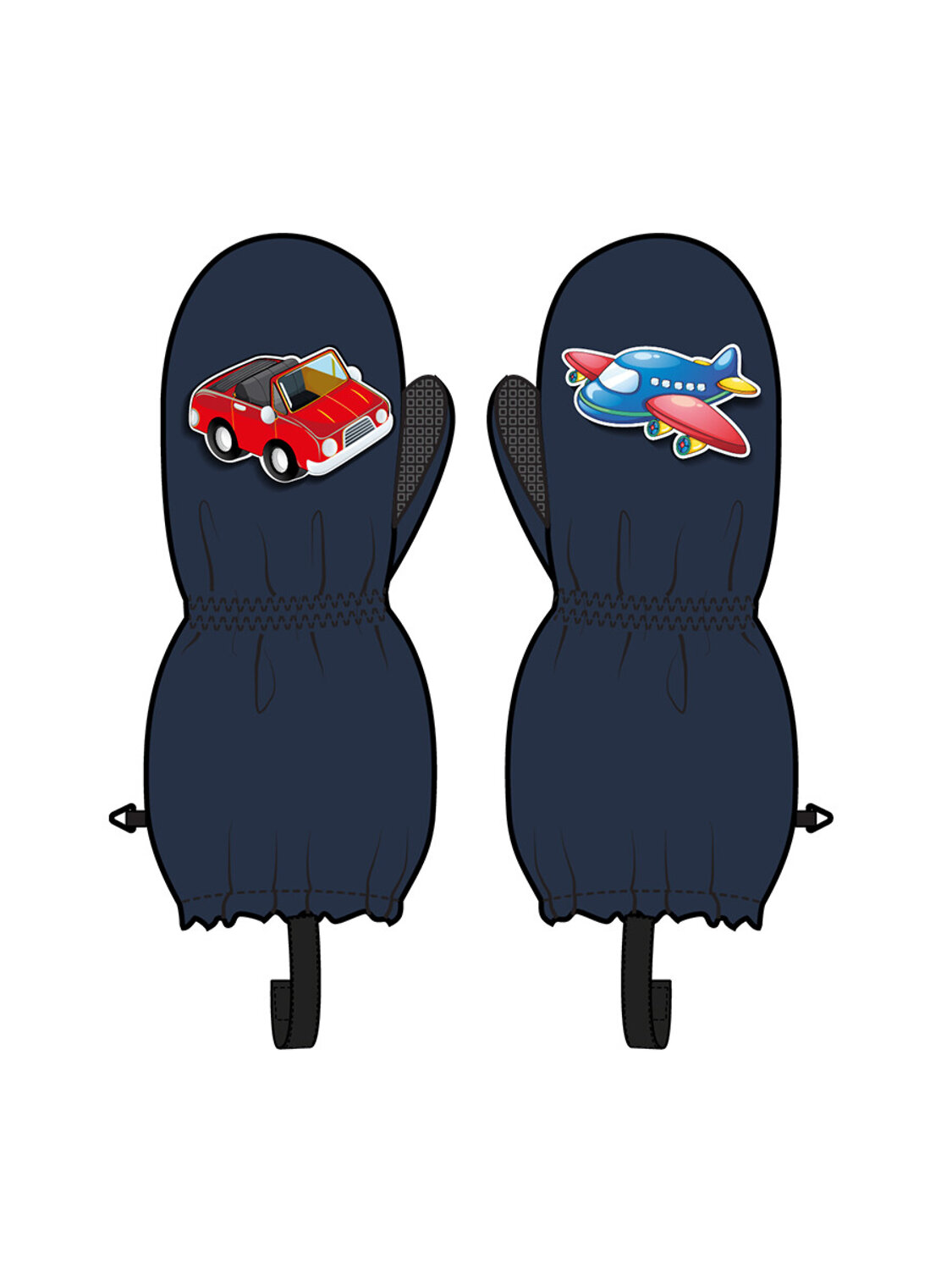 PLAYTODAY Варежки 570214 32513013 тёмно-синий,черный