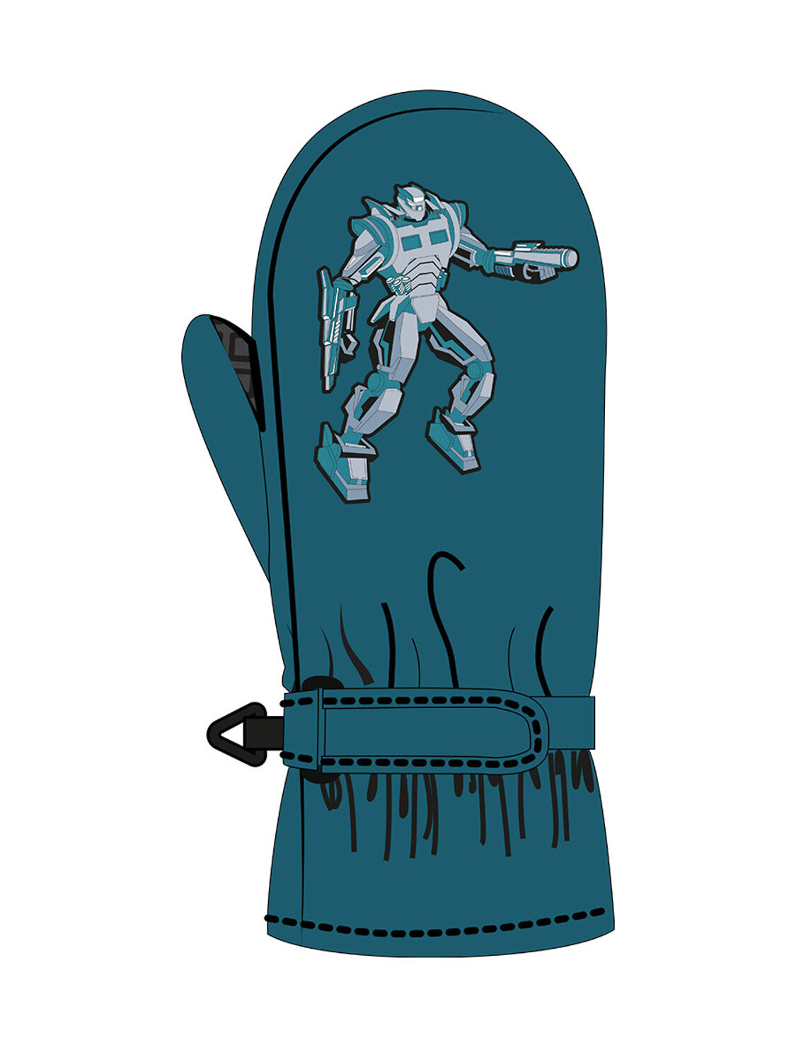 PLAYTODAY Варежки 570218 32512033 тёмно-синий,черный