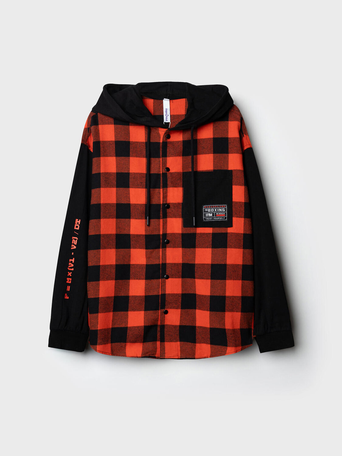 PLAYTODAY Рубашка 570220 32511241 черный,красный