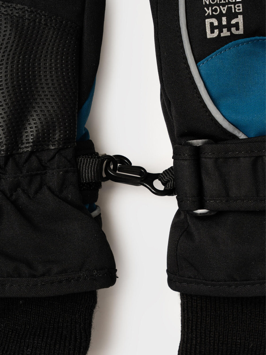 PLAYTODAY Перчатки 570222 32511464 черный,тёмно-синий,светоотражающий