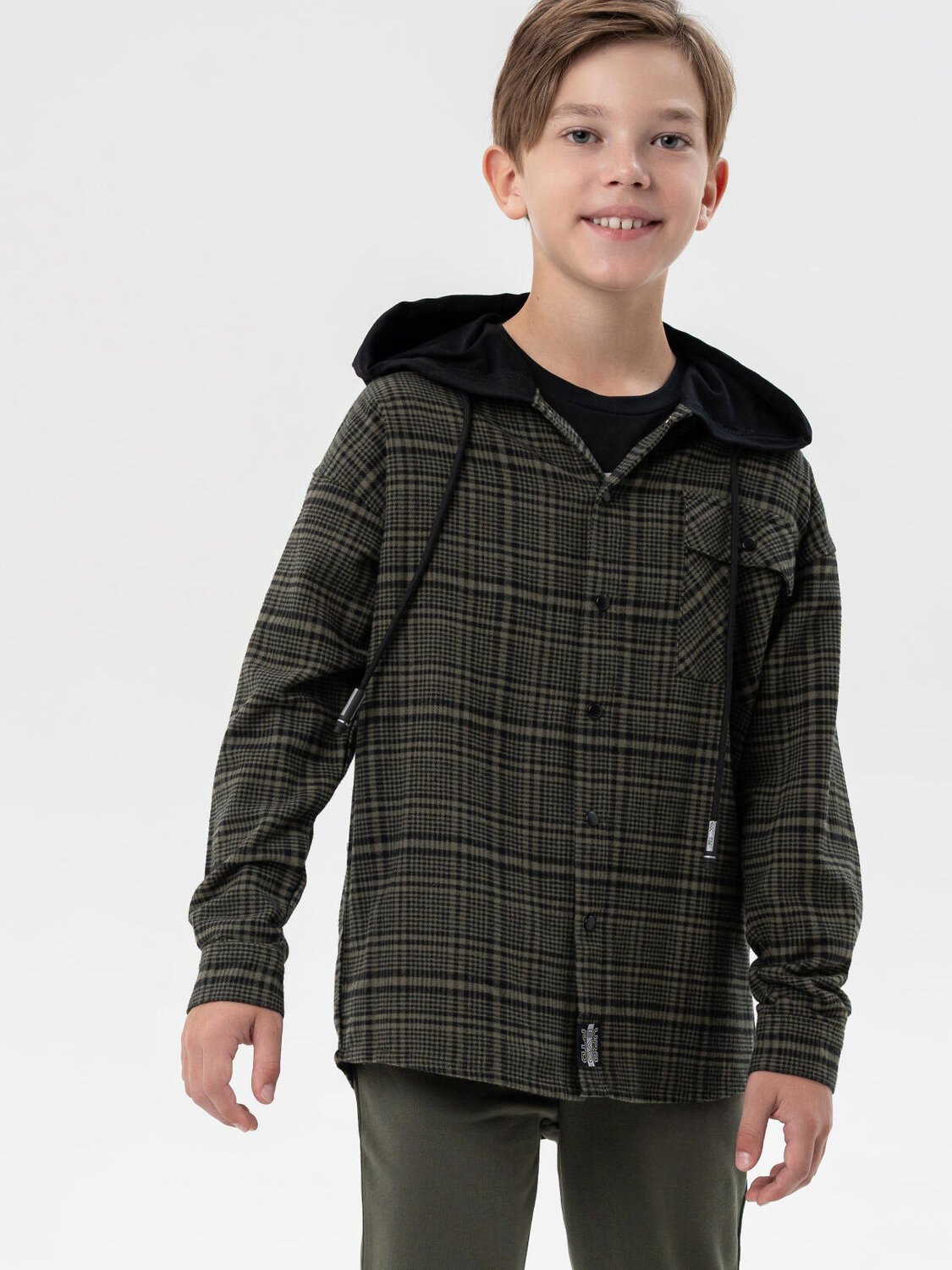 PLAYTODAY Рубашка 570230 32511404 хаки,черный