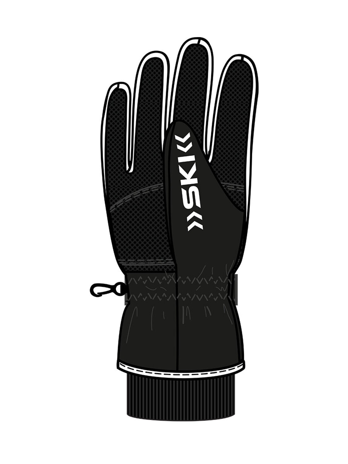 PLAYTODAY Перчатки 570240 32521046 черный,белый,светоотражающий