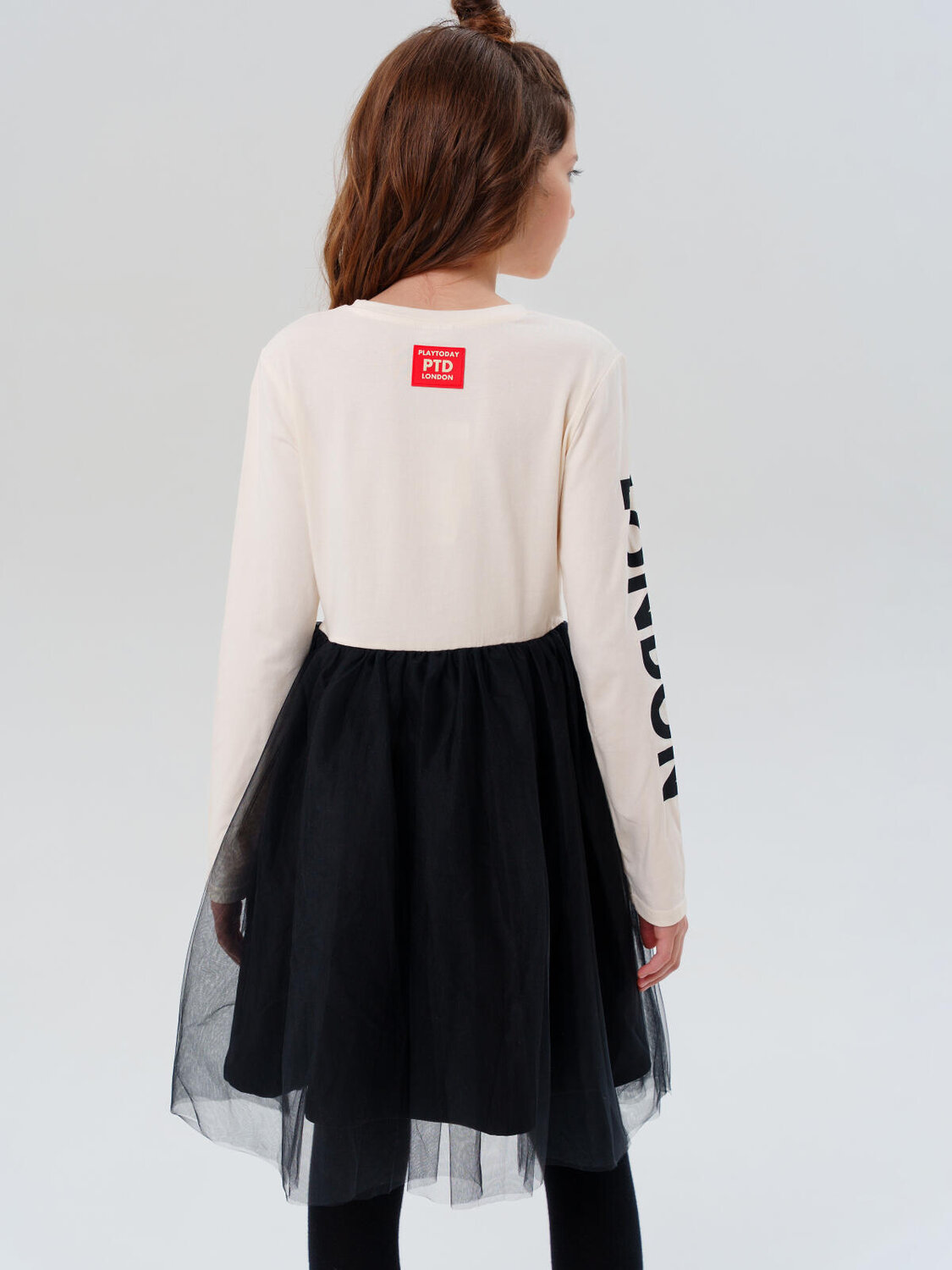 PLAYTODAY Платье 570252 32521468 молочный,черный