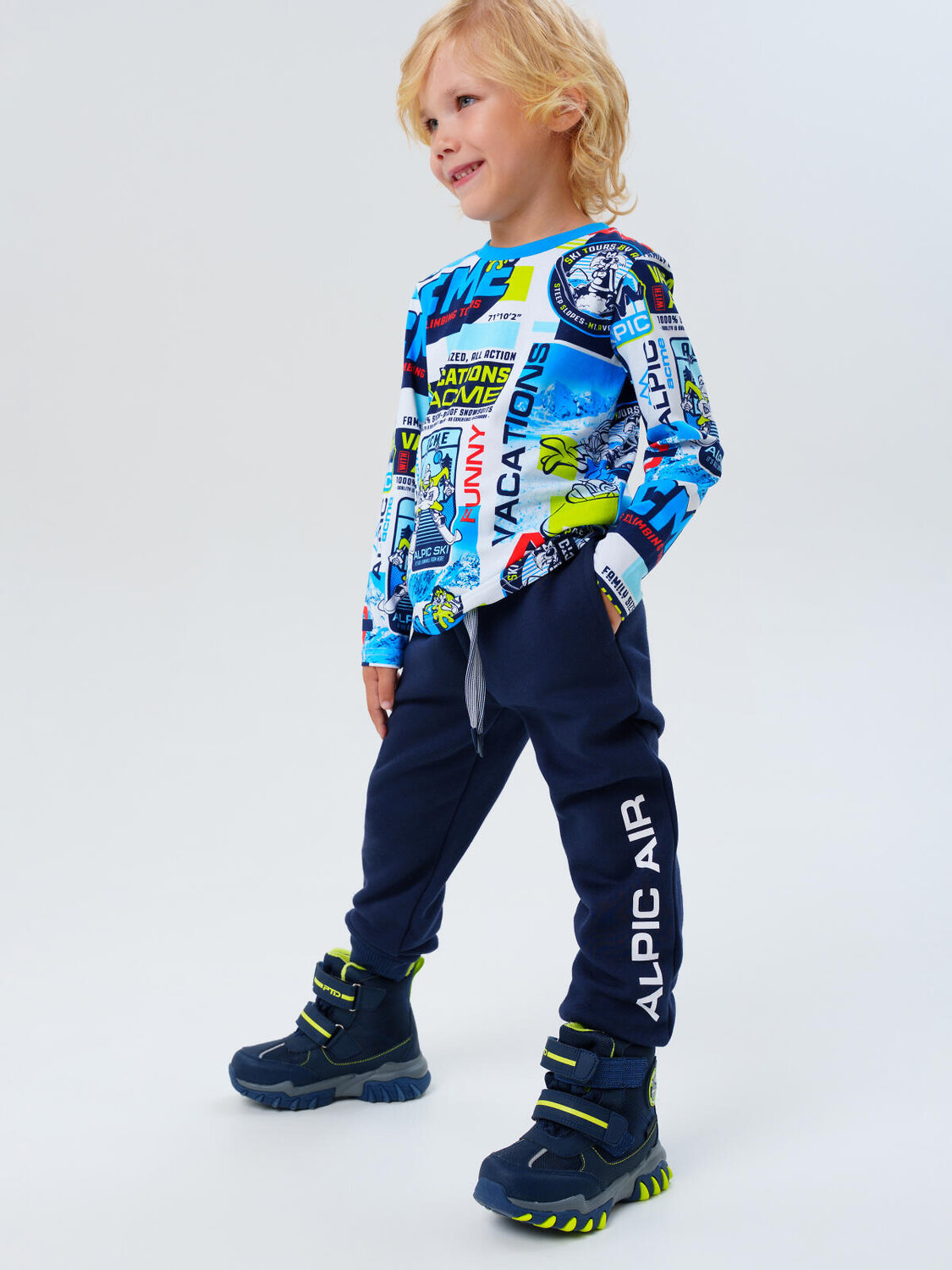 PLAYTODAY Ботинки 570296 32532702 тёмно-синий,зеленый