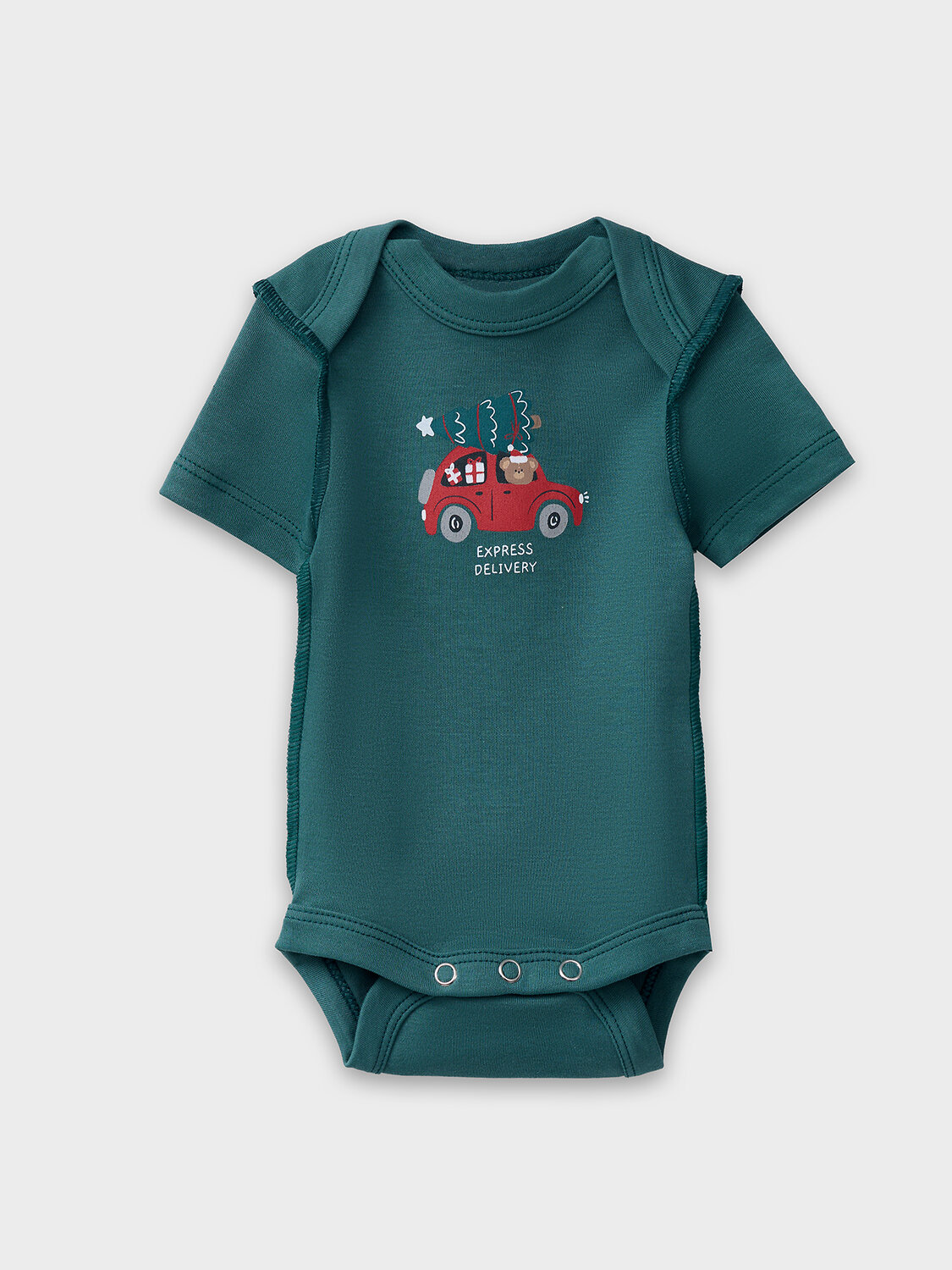 MARK FORMELLE Боди детское 570329 13015-1-2 НГ мишутки на бежевом +изумруд