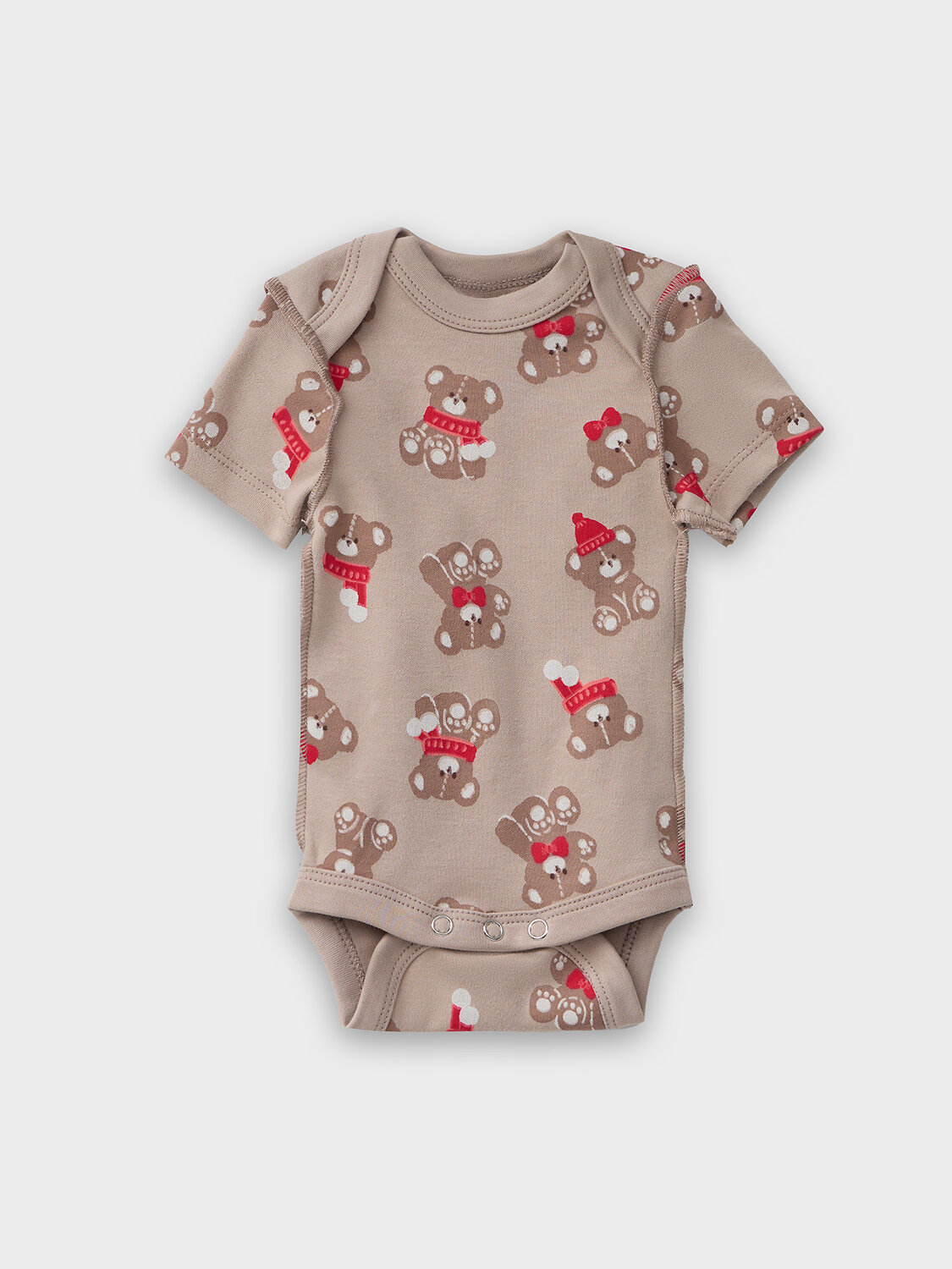 MARK FORMELLE Боди детское 570329 13015-1-2 НГ мишутки на бежевом +изумруд