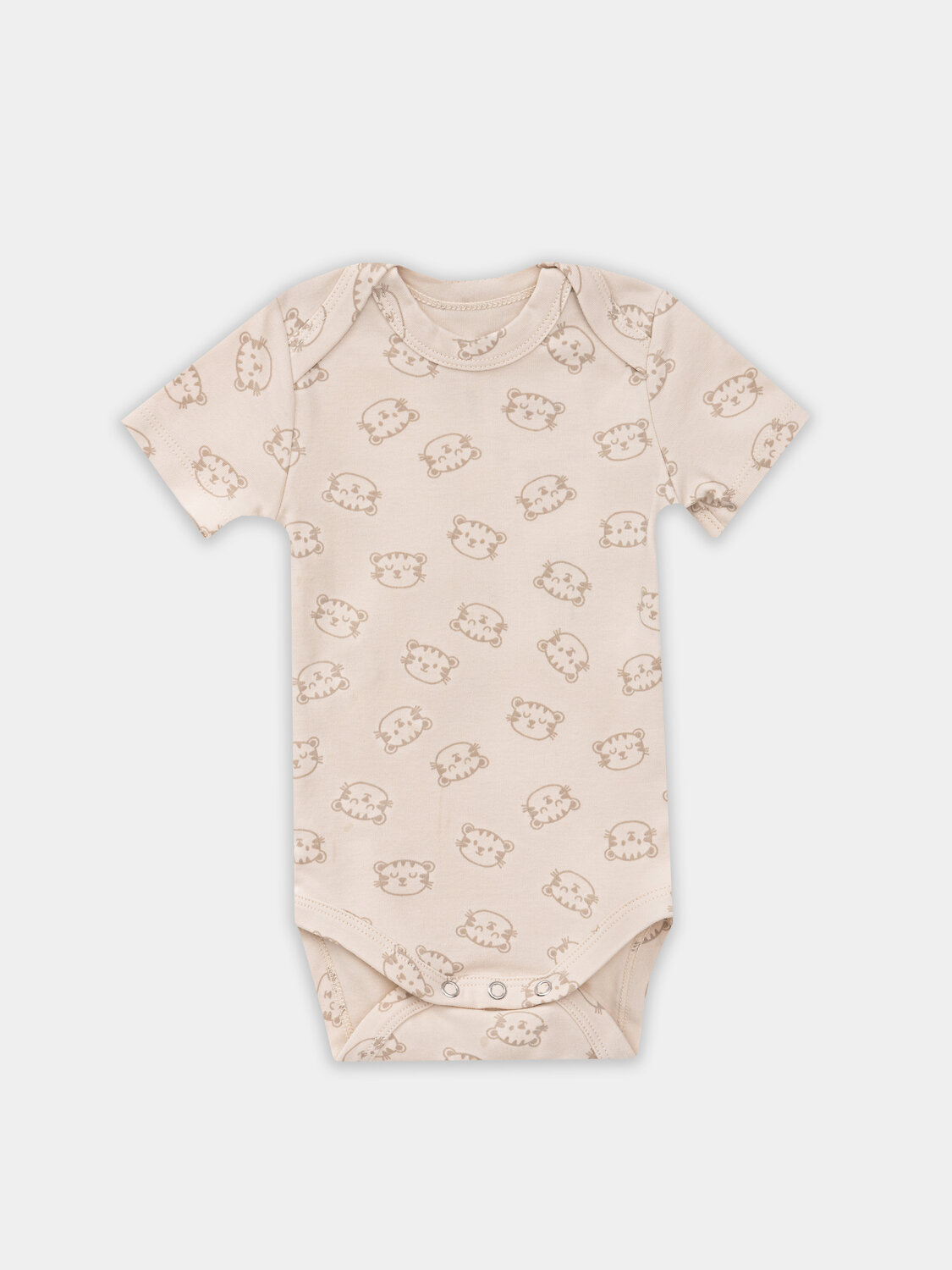 MARK FORMELLE Боди детское 570331 13015-2 тигрята на пудре +дольки на сером