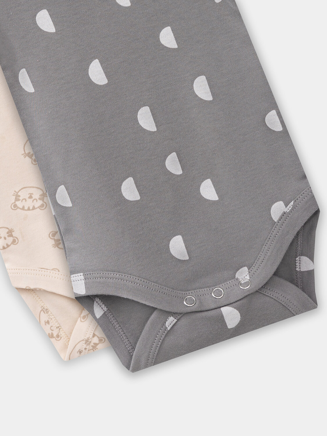 MARK FORMELLE Боди детское 570331 13015-2 тигрята на пудре +дольки на сером