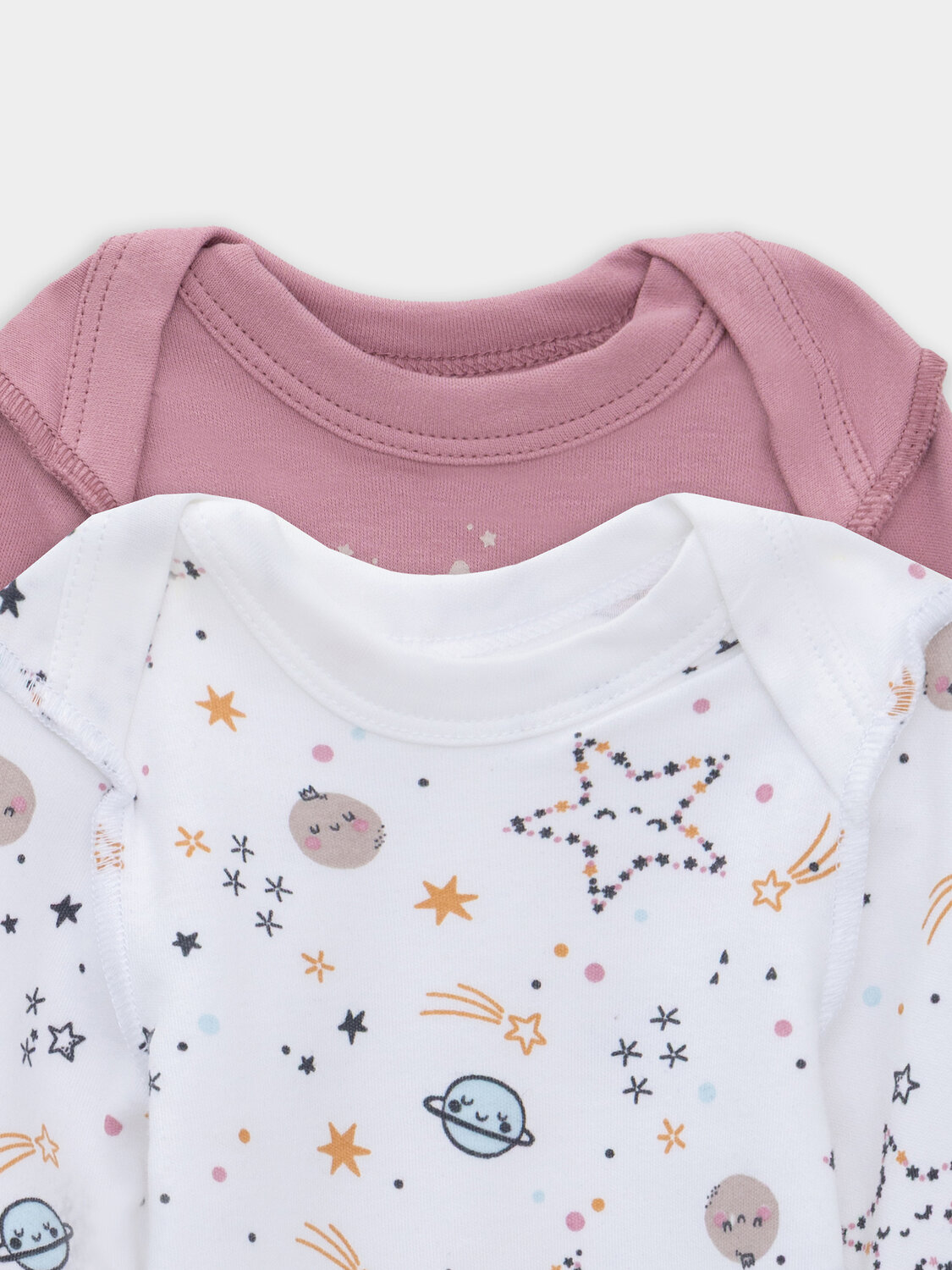 MARK FORMELLE Боди детское 570332 13016-1-2 космос на белом +кристальная роза
