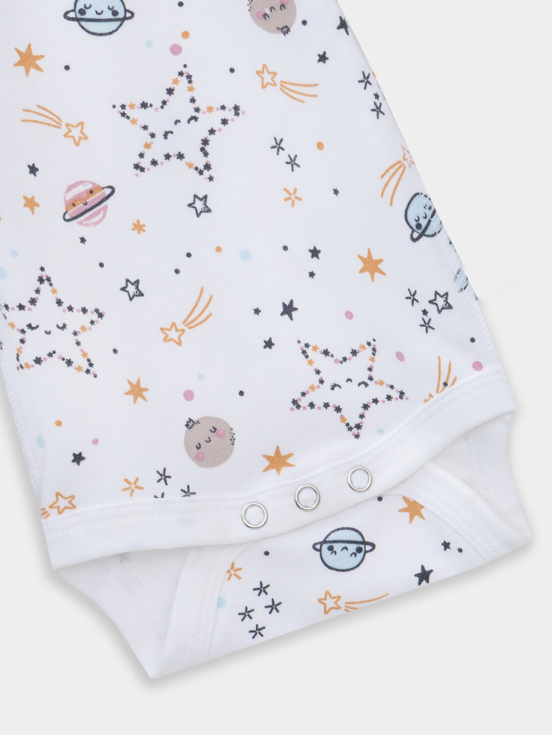 MARK FORMELLE Боди детское 570332 13016-1-2 космос на белом +кристальная роза