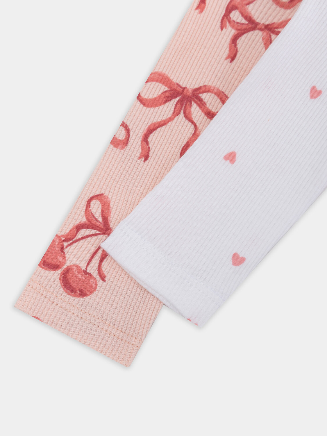 MARK FORMELLE Боди детское 570335 13017-2 сердечки на белоснежном +бантики на персике