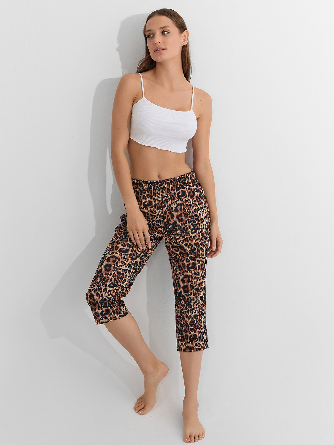 MARK FORMELLE Бриджи 570340 522241 леопард на песочном