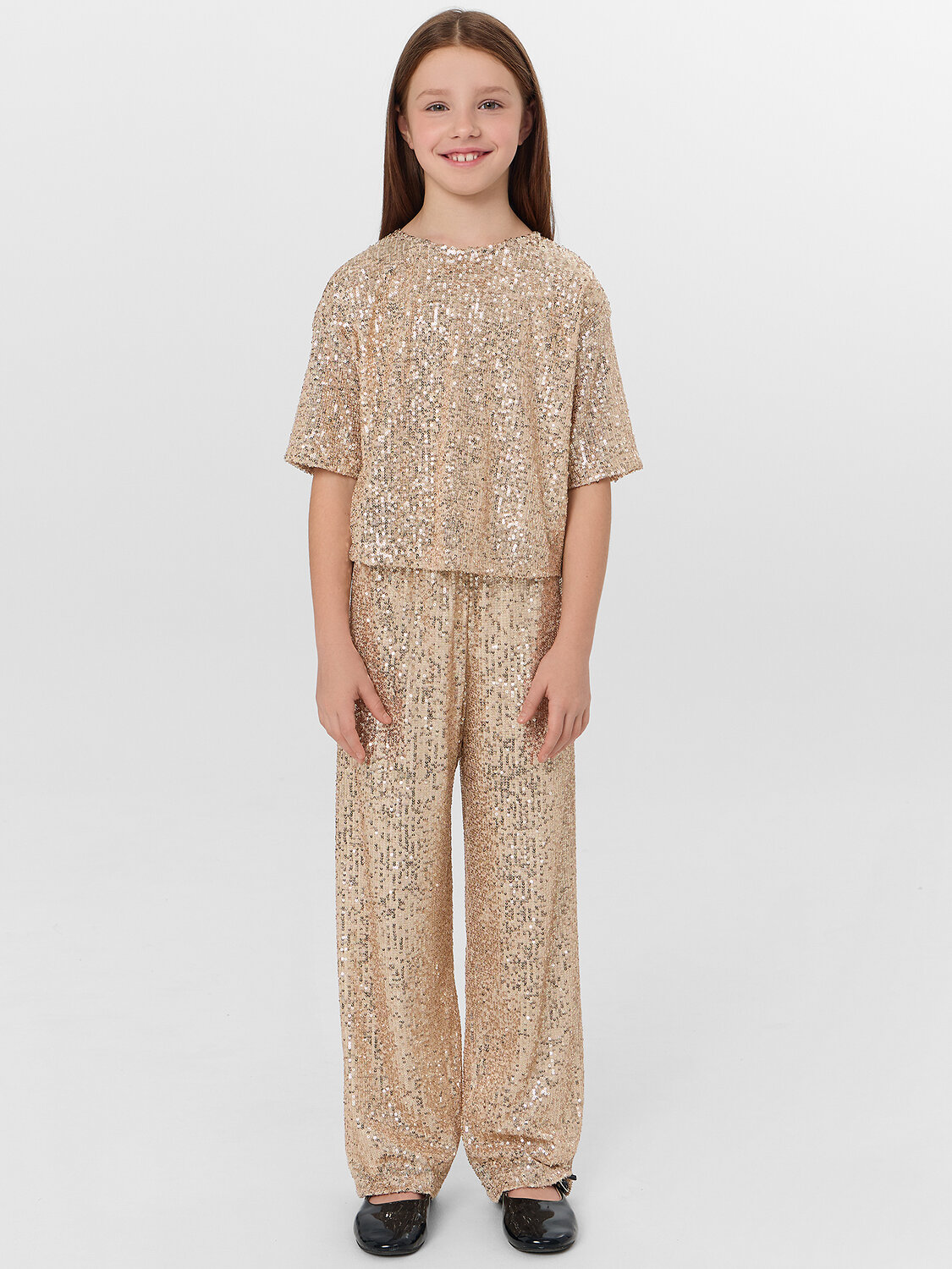 MARK FORMELLE Брюки 570342 187831 золотистые пайетки