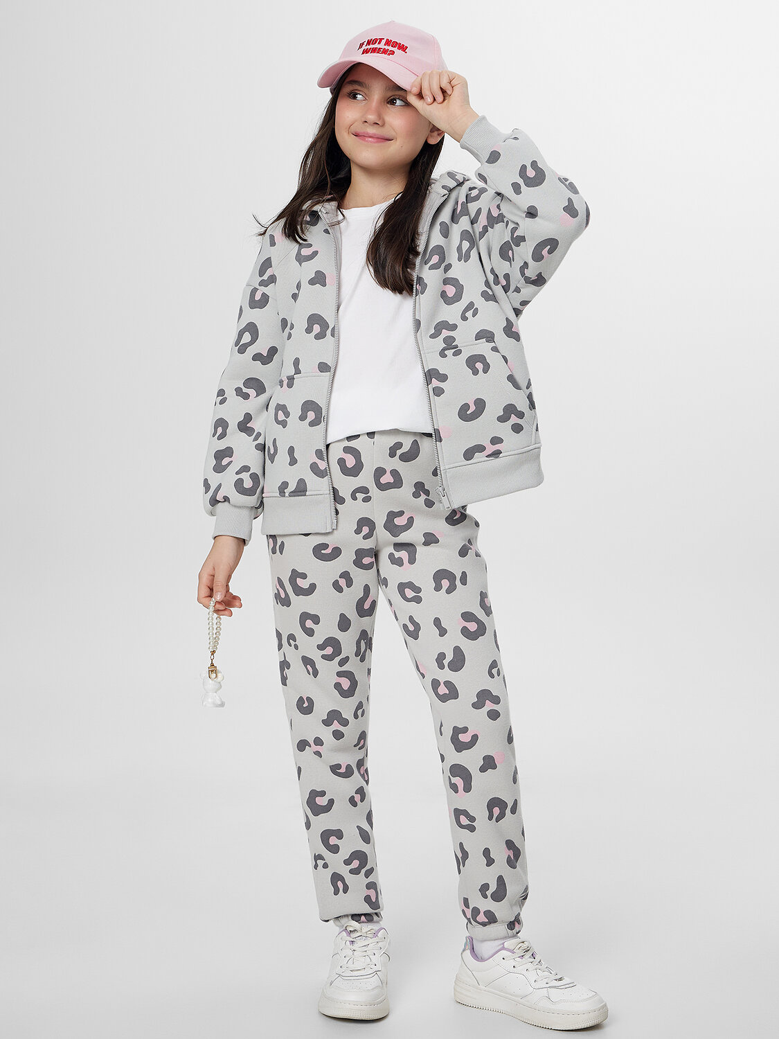 MARK FORMELLE Брюки 570347 187834 леопард на св.сером