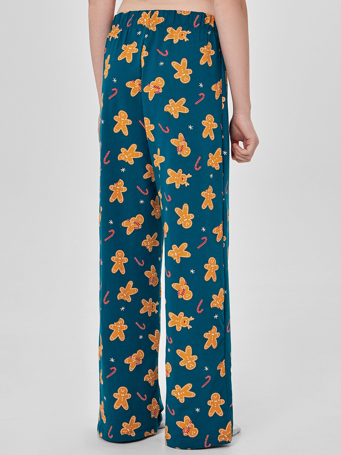 MARK FORMELLE Брюки 570354 587001 праздничные печеньки на зеленом