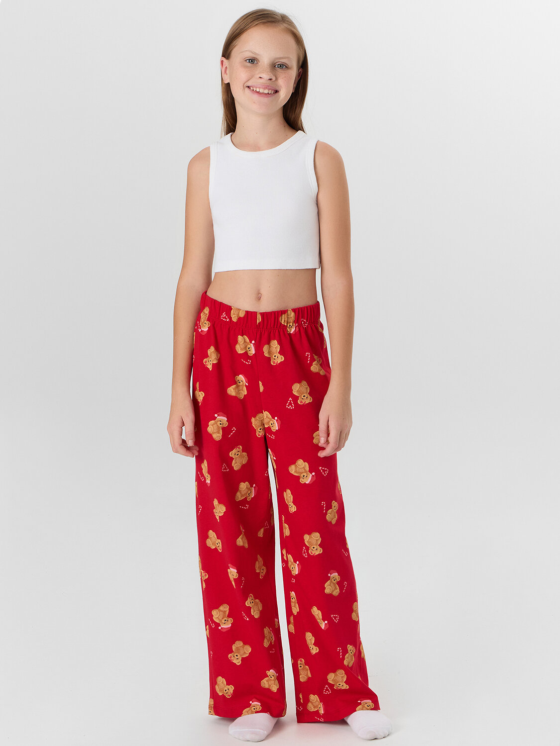 MARK FORMELLE Брюки 570355 587001 НГ медвежата на красном