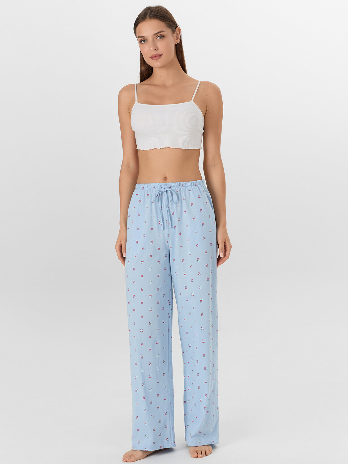 MARK FORMELLE Брюки 570369 532410 бантики на голубом