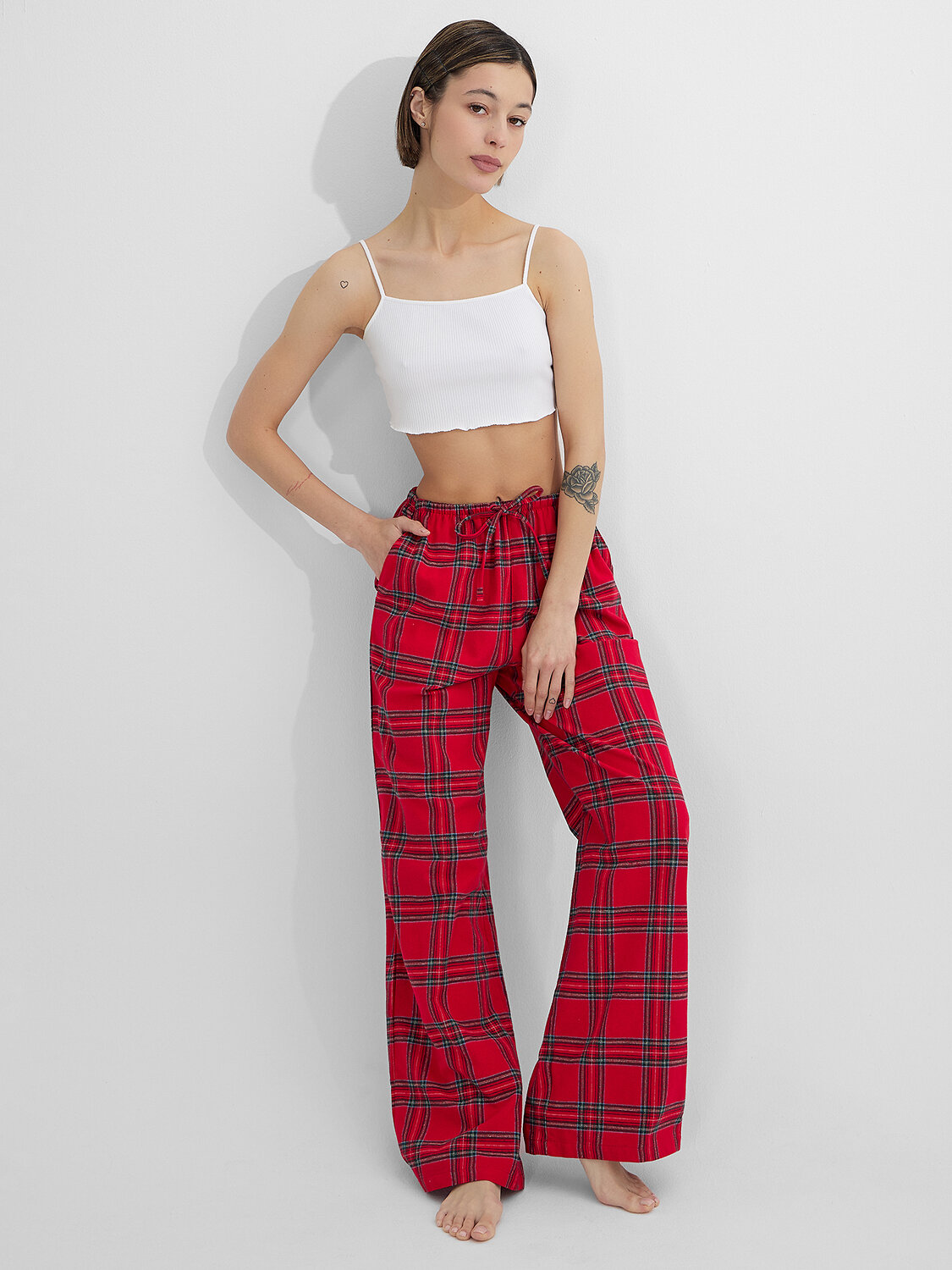 MARK FORMELLE Брюки 570372 532431-2 клетка на красном