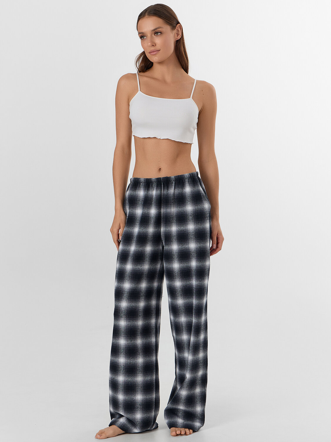 MARK FORMELLE Брюки 570373 532431-2 клетка черно -белая