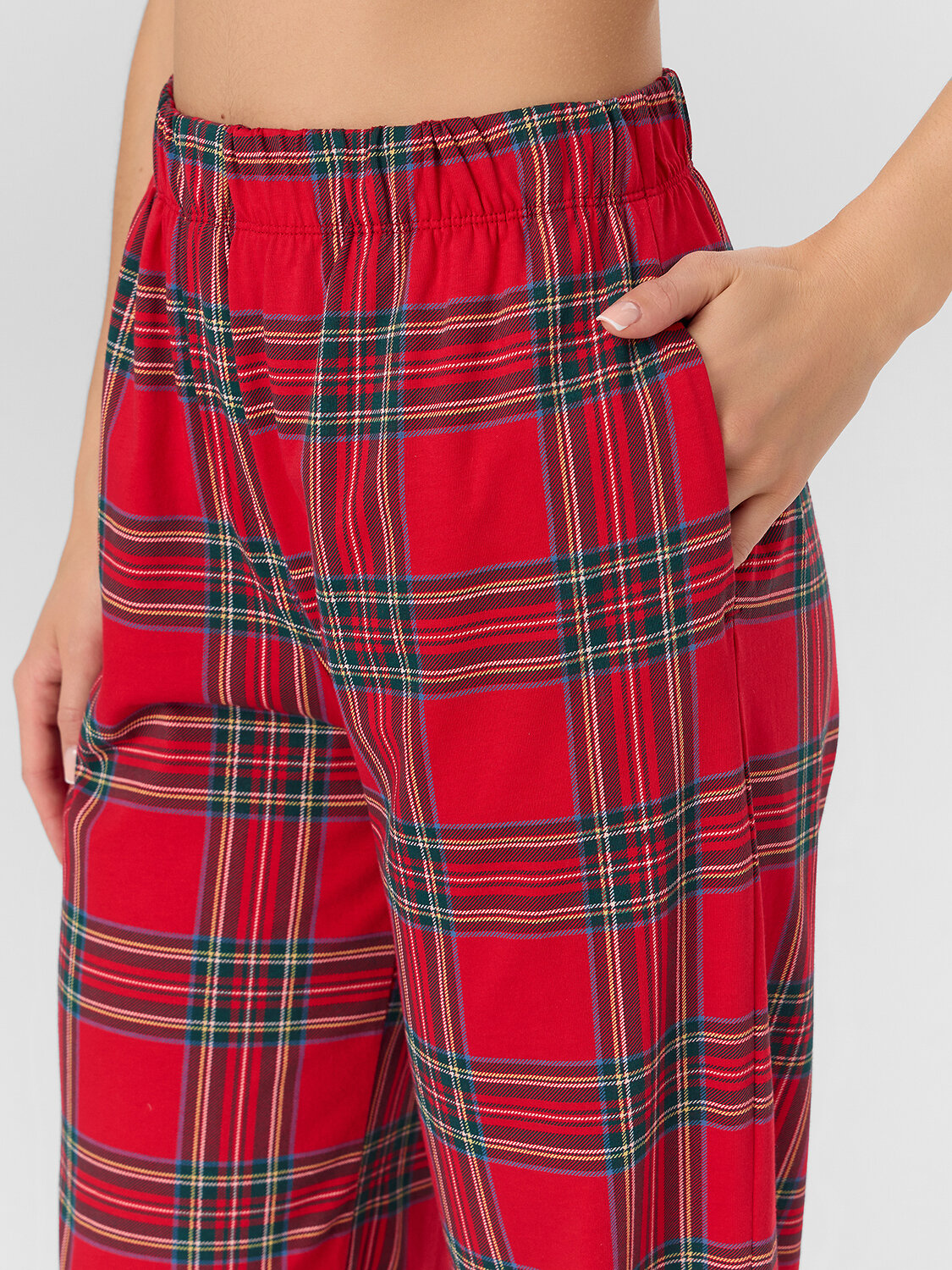 MARK FORMELLE Брюки 570379 532524-1 клетка на красном