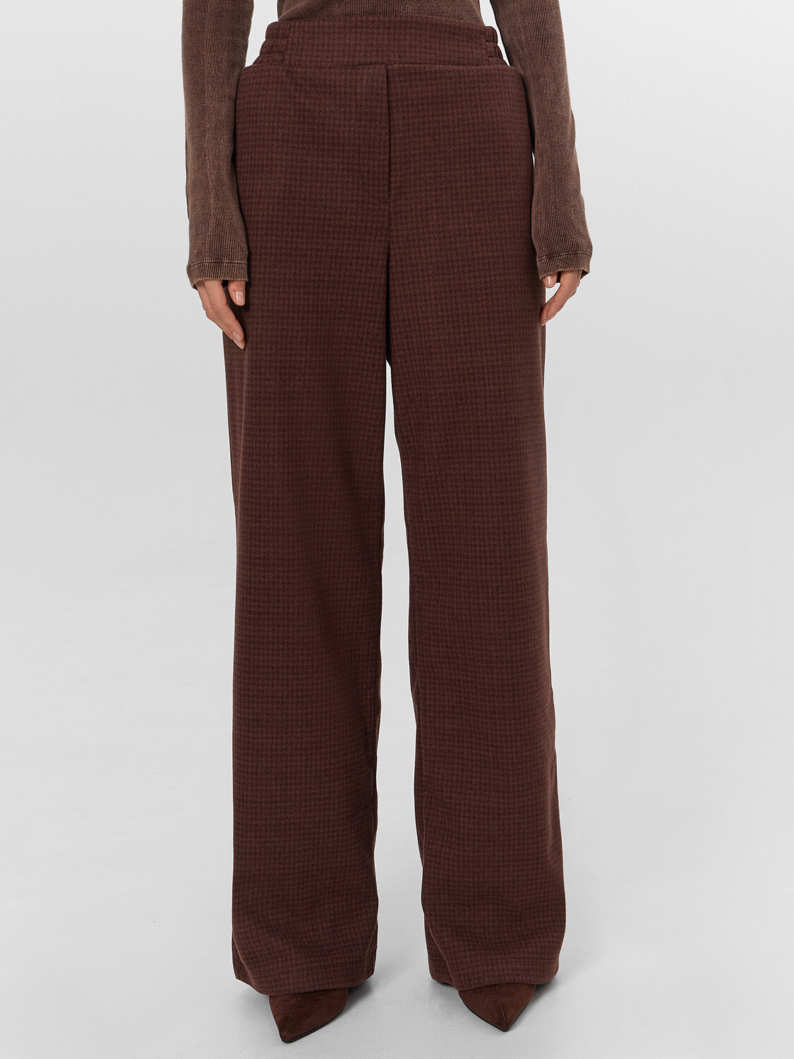 MARK FORMELLE Брюки 570386 182535-1 шоколадная клетка