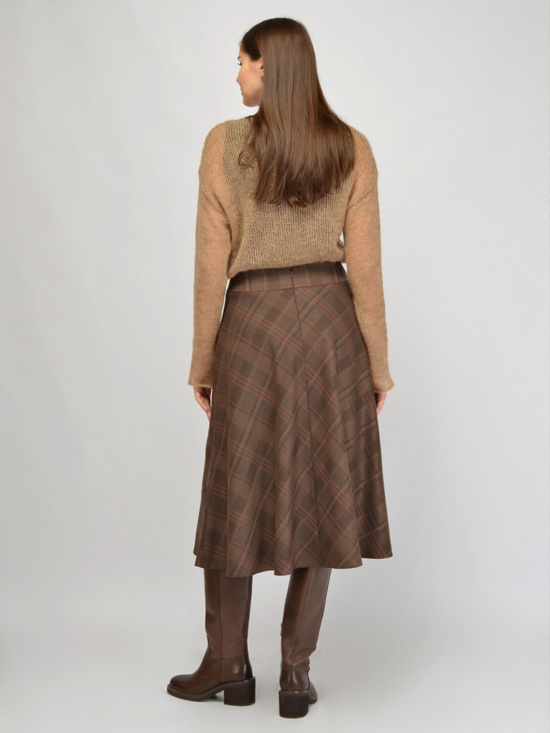 VISERDI Юбка 570401 1960-ккл 9451235 коричневый