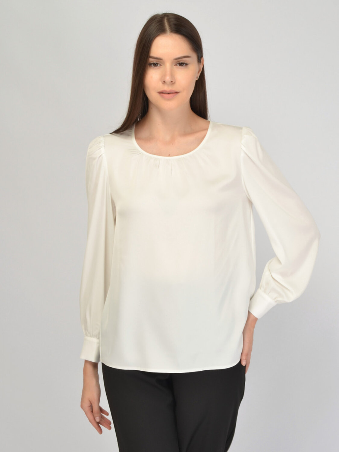 VISERDI Блузка 570402 10445-мол 1451165 молочный