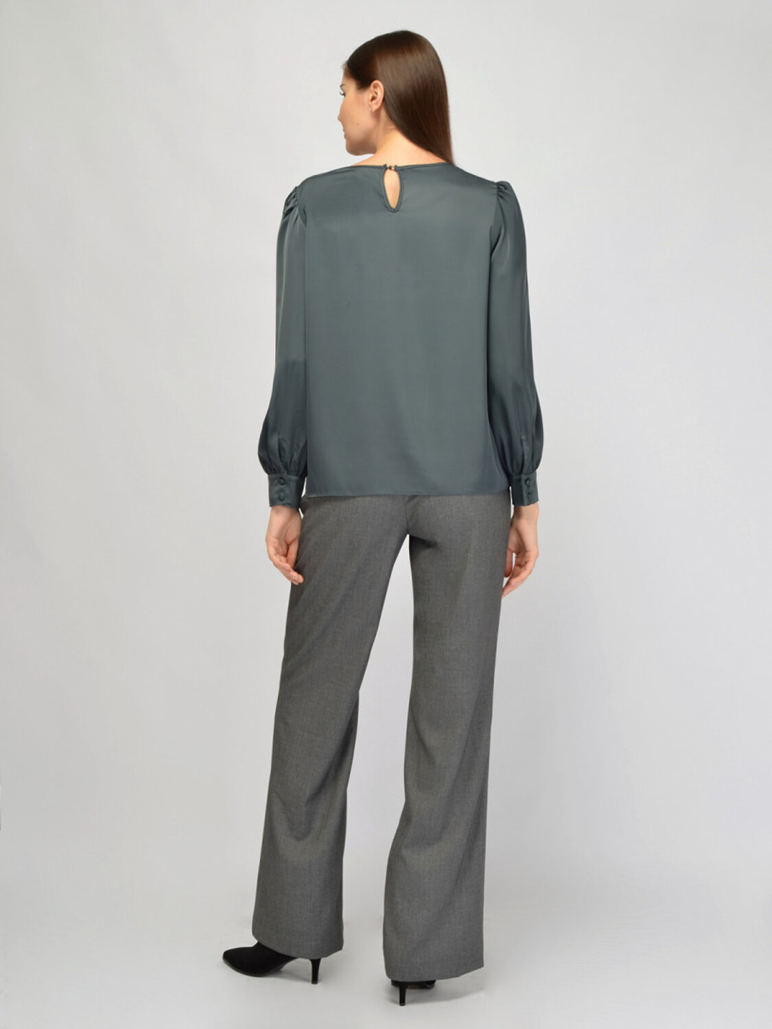 VISERDI Блузка 570404 10445-тзл 1451165 серо-зеленый