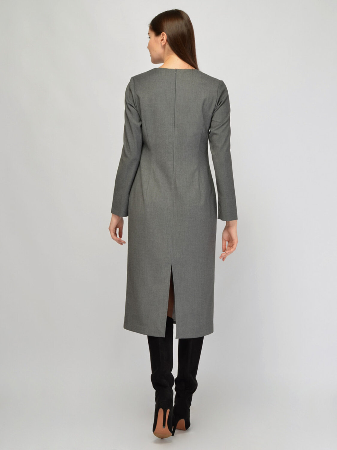 VISERDI Платье 570410 10449-сер 4451850 серый