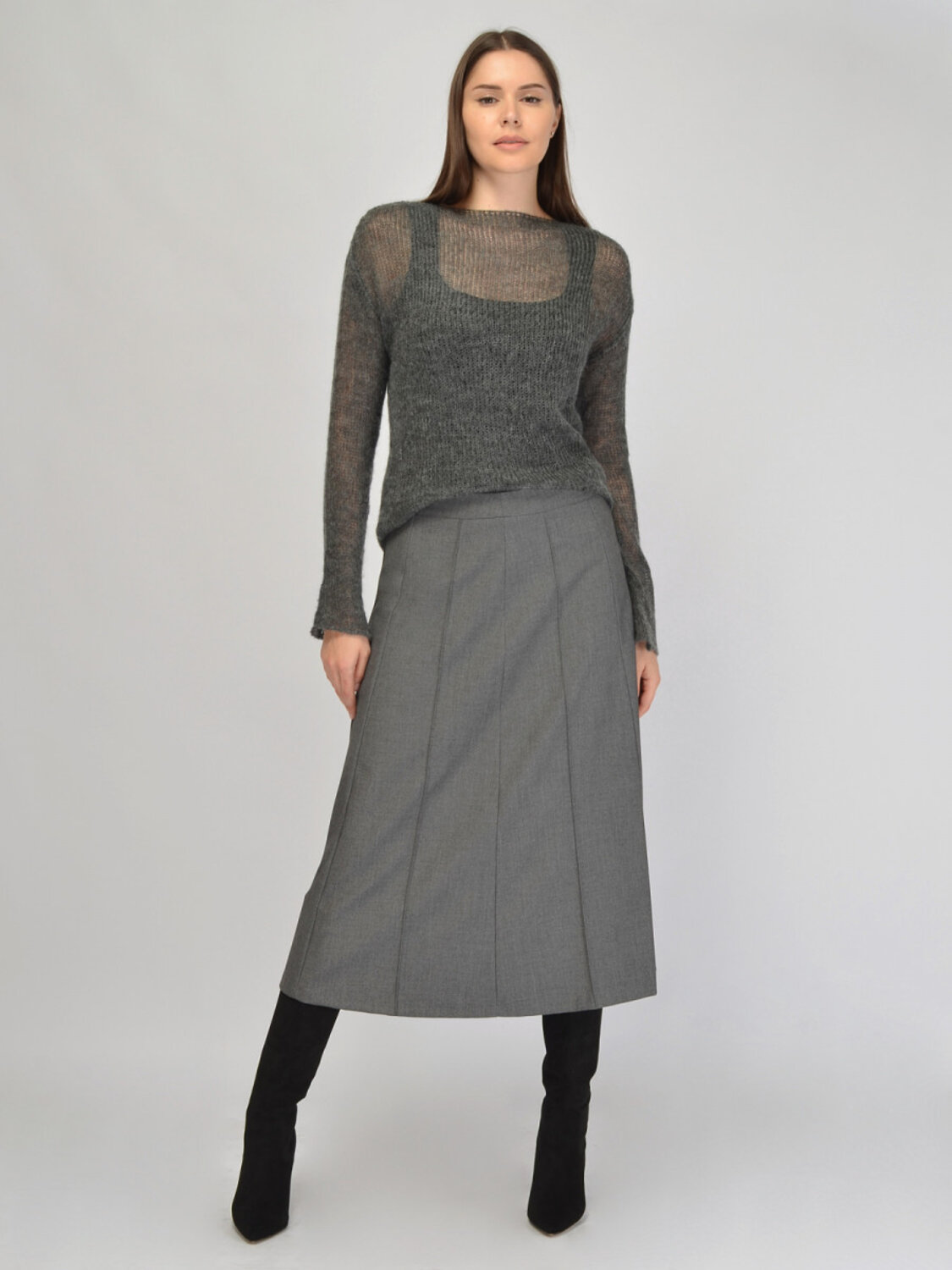 VISERDI Юбка 570420 10441-сер 9451380 серый