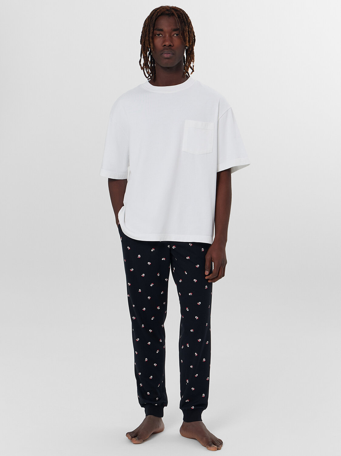 MARK FORMELLE Брюки 570426 581133 мелкая набивка на черном