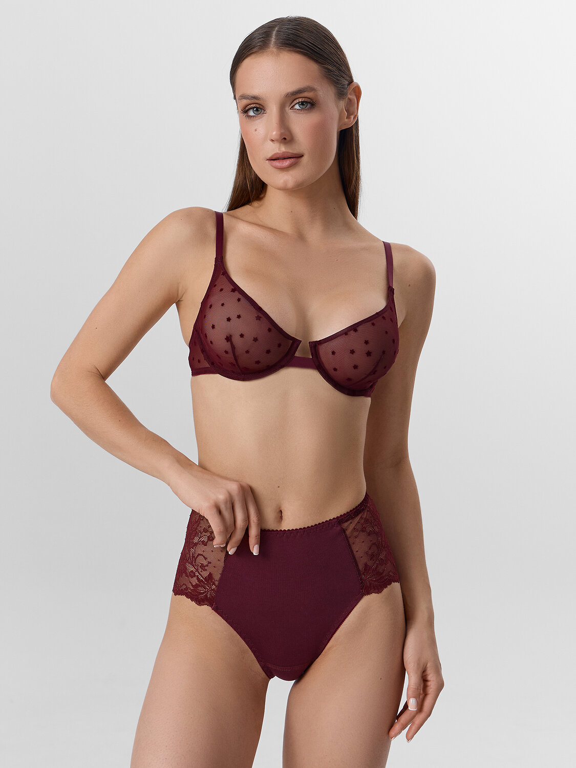 MARK FORMELLE Бюстгальтер 570488 512526 звезды на бордовом