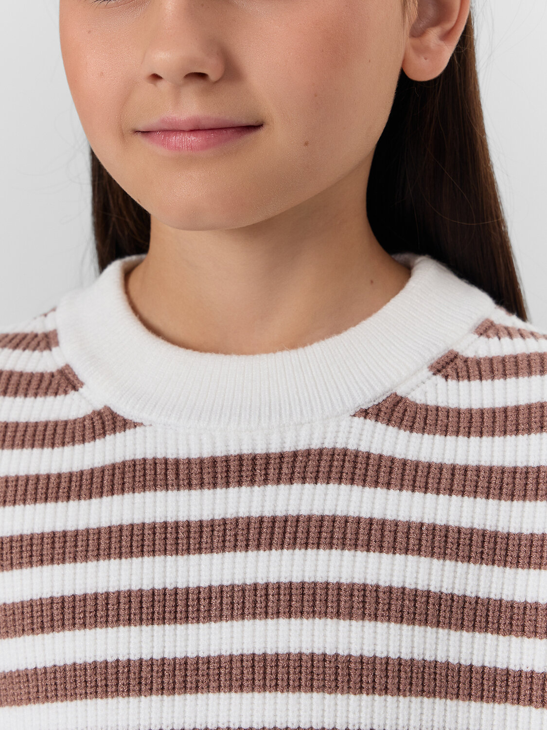 MARK FORMELLE Джемпер 570561 127967 брауни полоска на сливочном