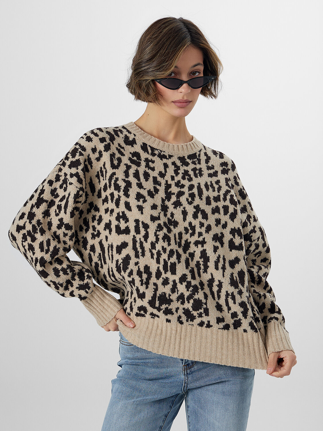 MARK FORMELLE Джемпер 570575 122487 светлый леопард