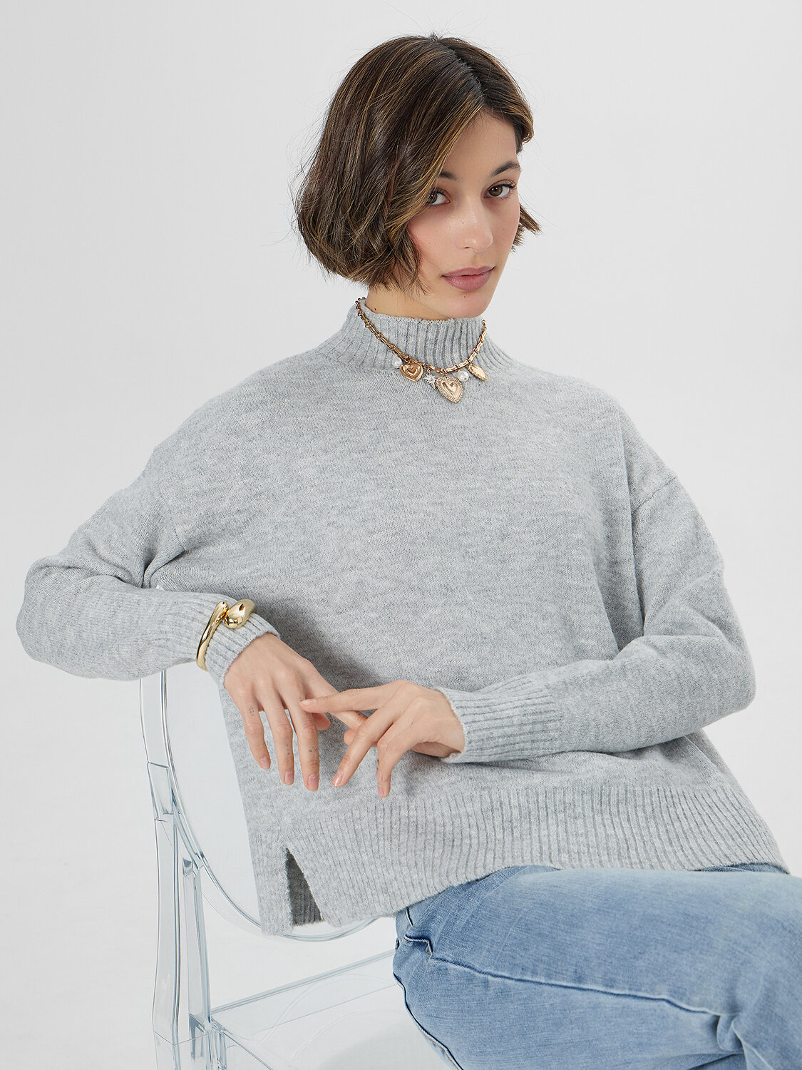 MARK FORMELLE Джемпер 570576 122617 св.серый меланж