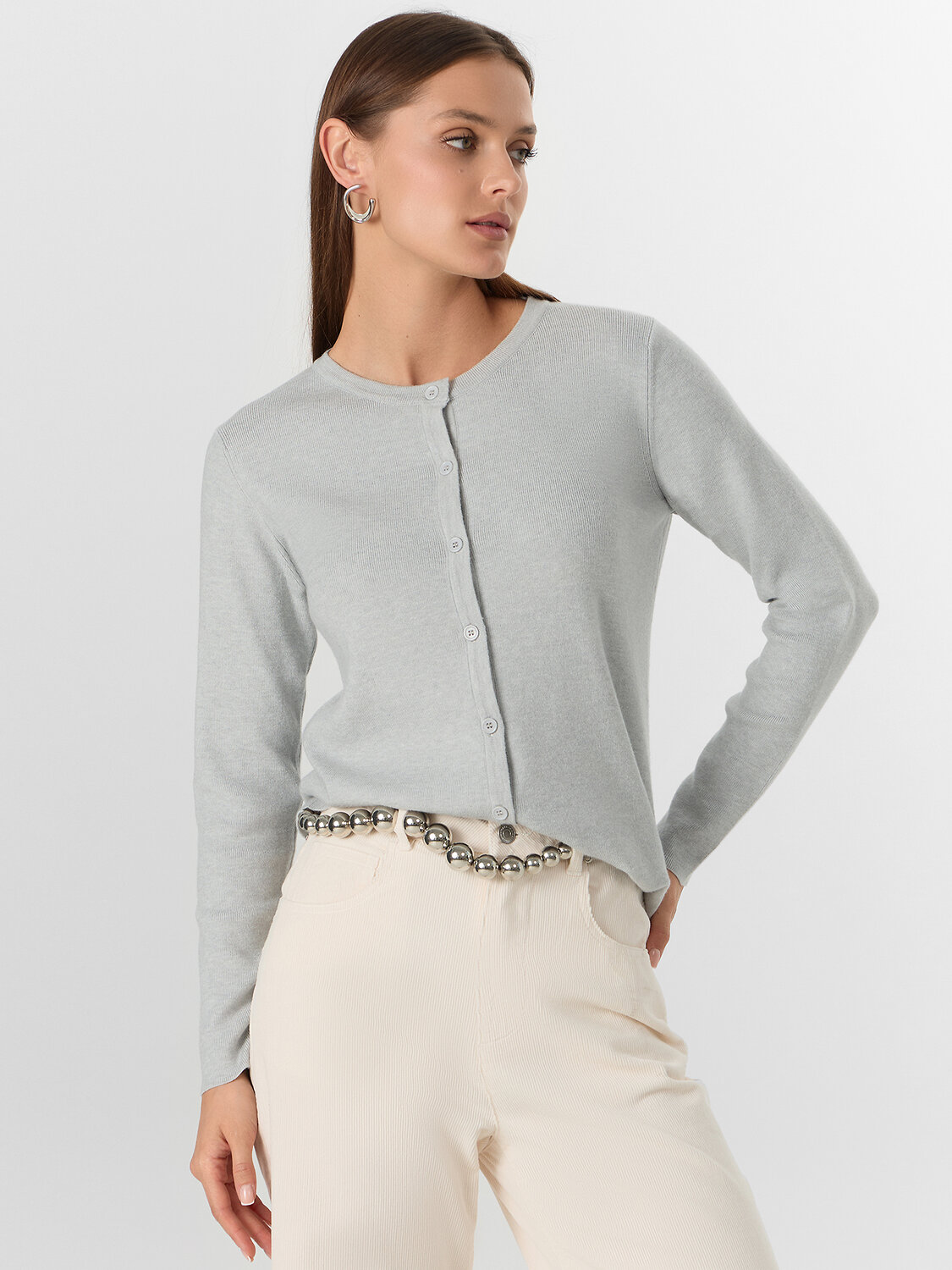 MARK FORMELLE Джемпер 570583 122661 серый меланж