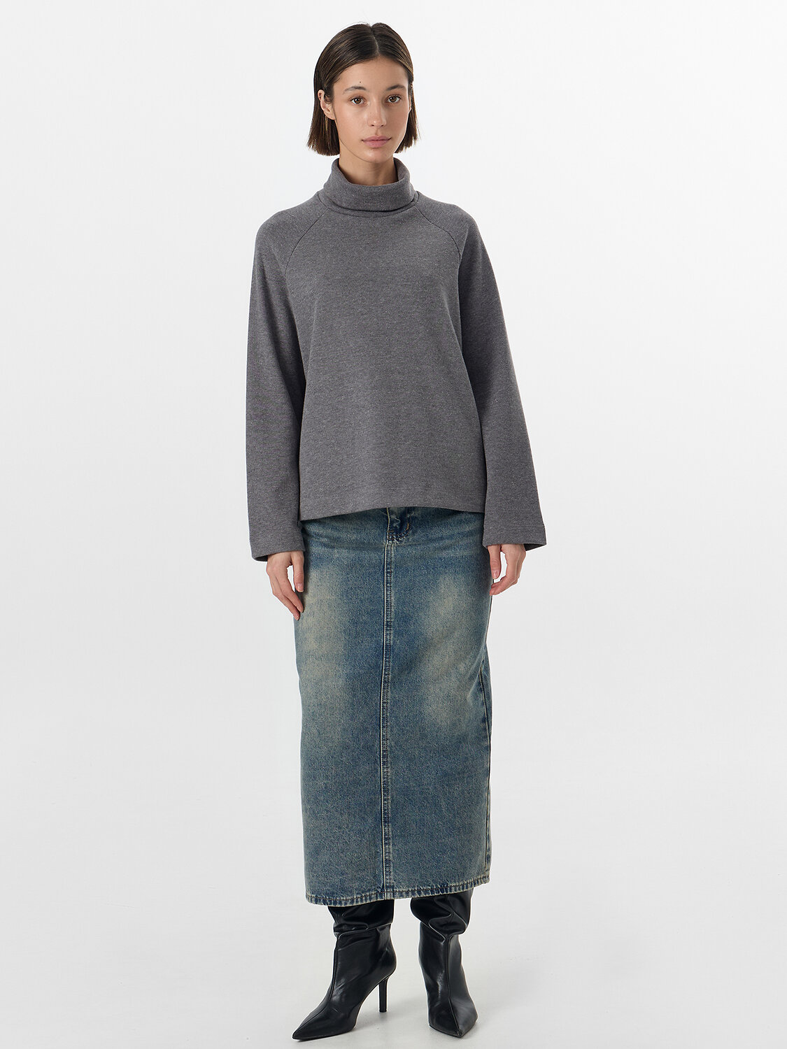 MARK FORMELLE Джемпер 570586 122531 серый меланж