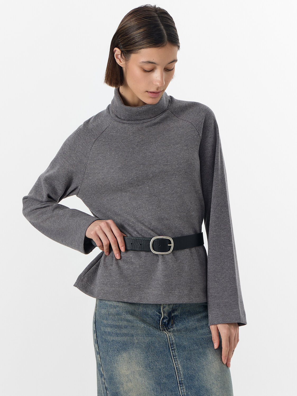 MARK FORMELLE Джемпер 570586 122531 серый меланж