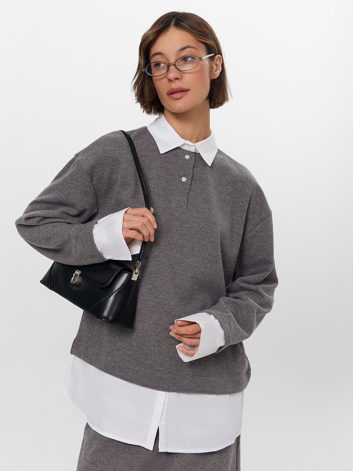 MARK FORMELLE Джемпер 570587 122816 серый меланж