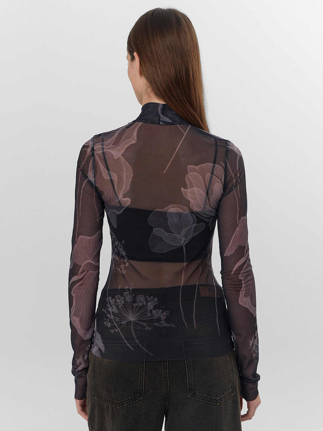 MARK FORMELLE Джемпер 570590 122845 цветы на черном