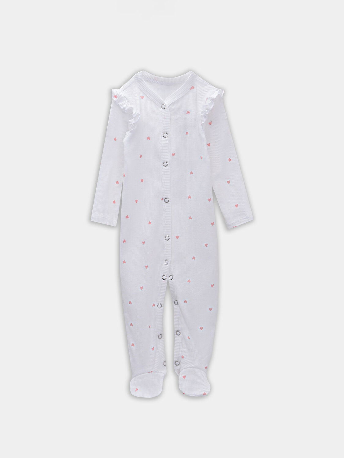 MARK FORMELLE Комбинезон 570715 14007-2 сердечки на белоснежном +бантики на персике