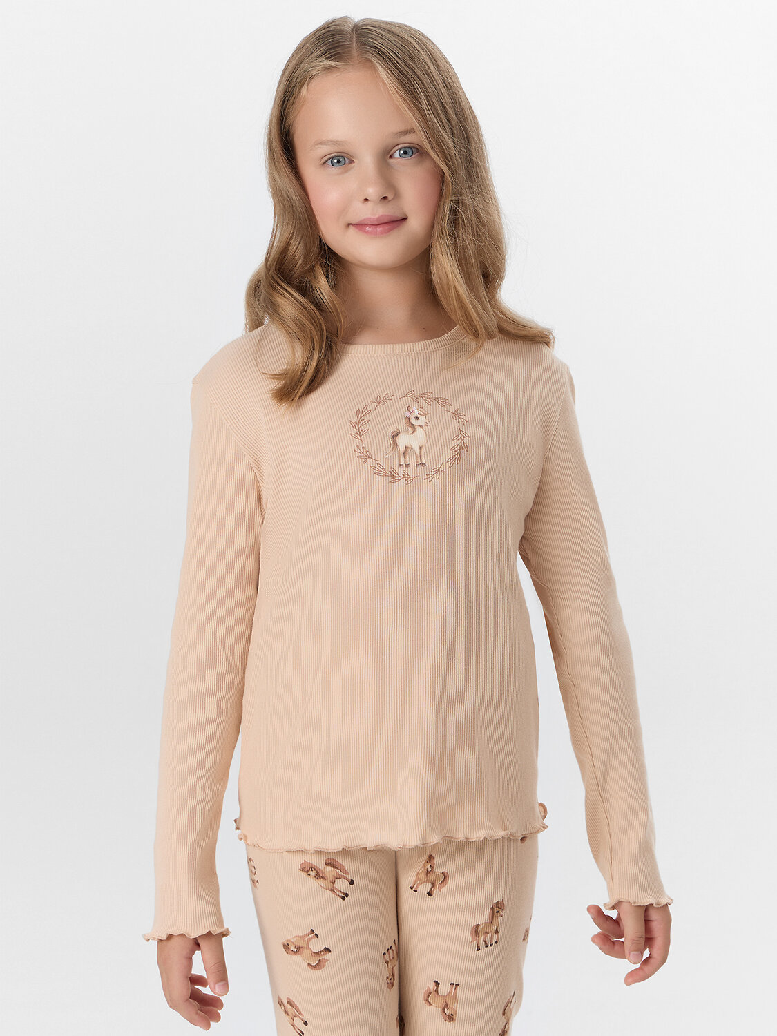 MARK FORMELLE Комплект 570730 567753 бежевый +лошадки на бежевом