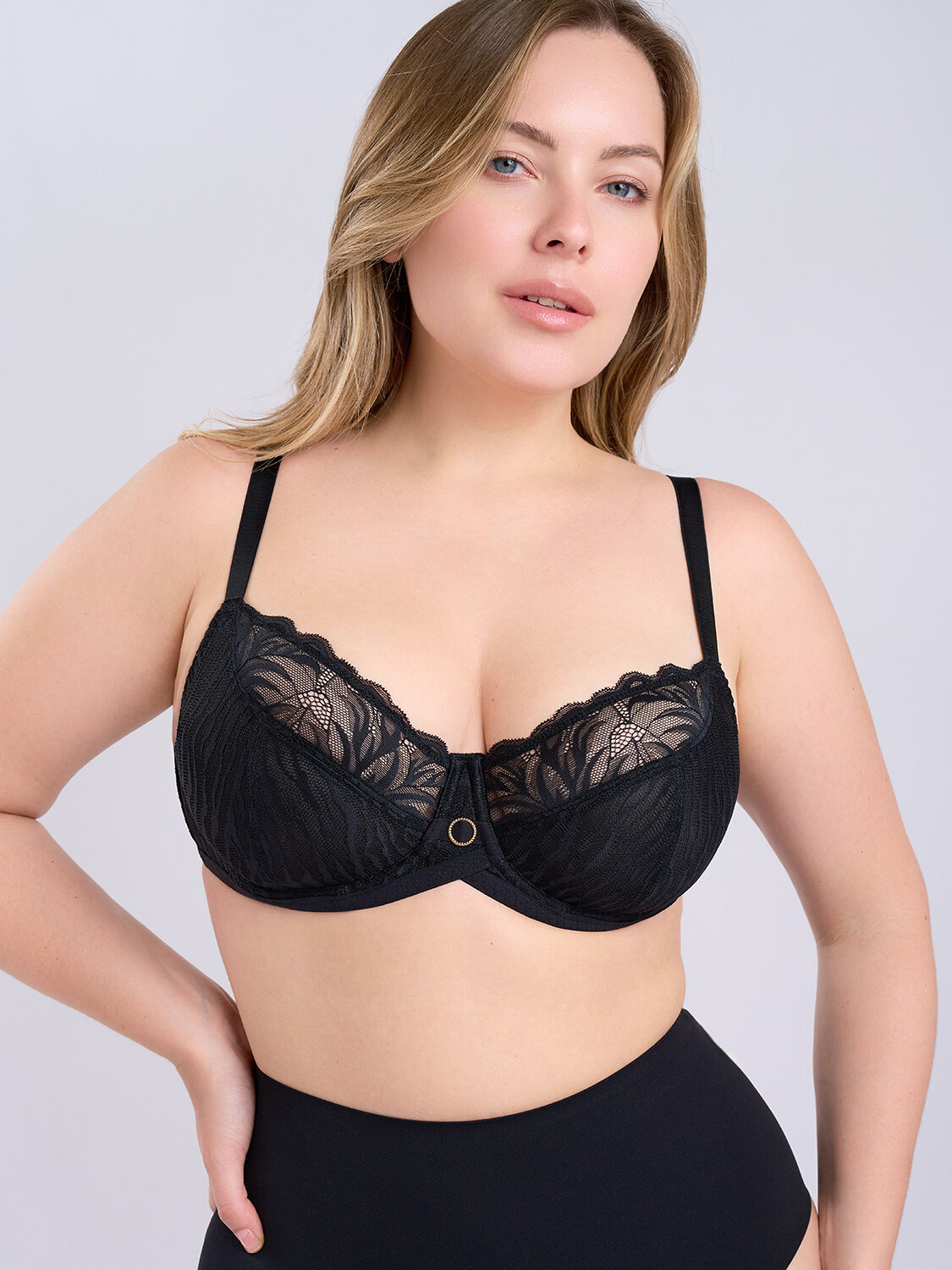 INDEFINI Бюстгальтер 570787 5136WXY Черный