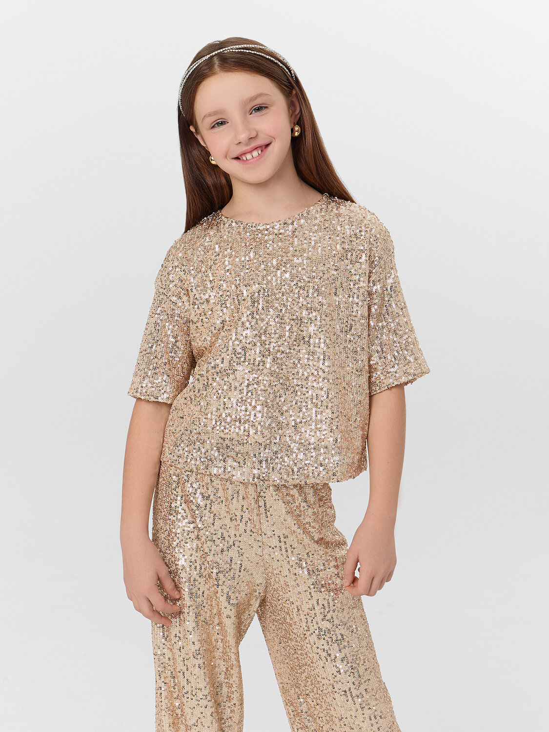 MARK FORMELLE Блузка 570793 117945 золотистые пайетки