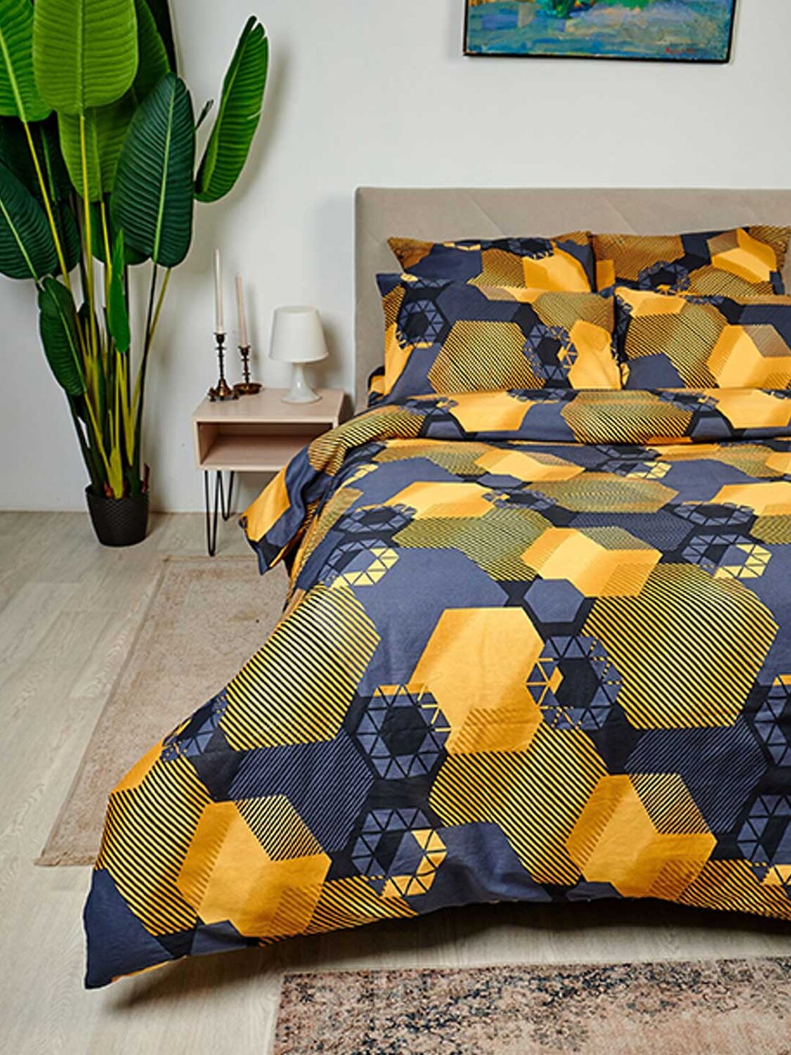 Текс-плюс КПБ Общий 570814 00000006998 Золотые шестигранники