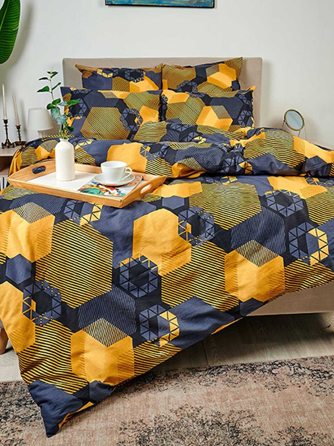 Текс-плюс КПБ Общий 570814 00000006998 Золотые шестигранники