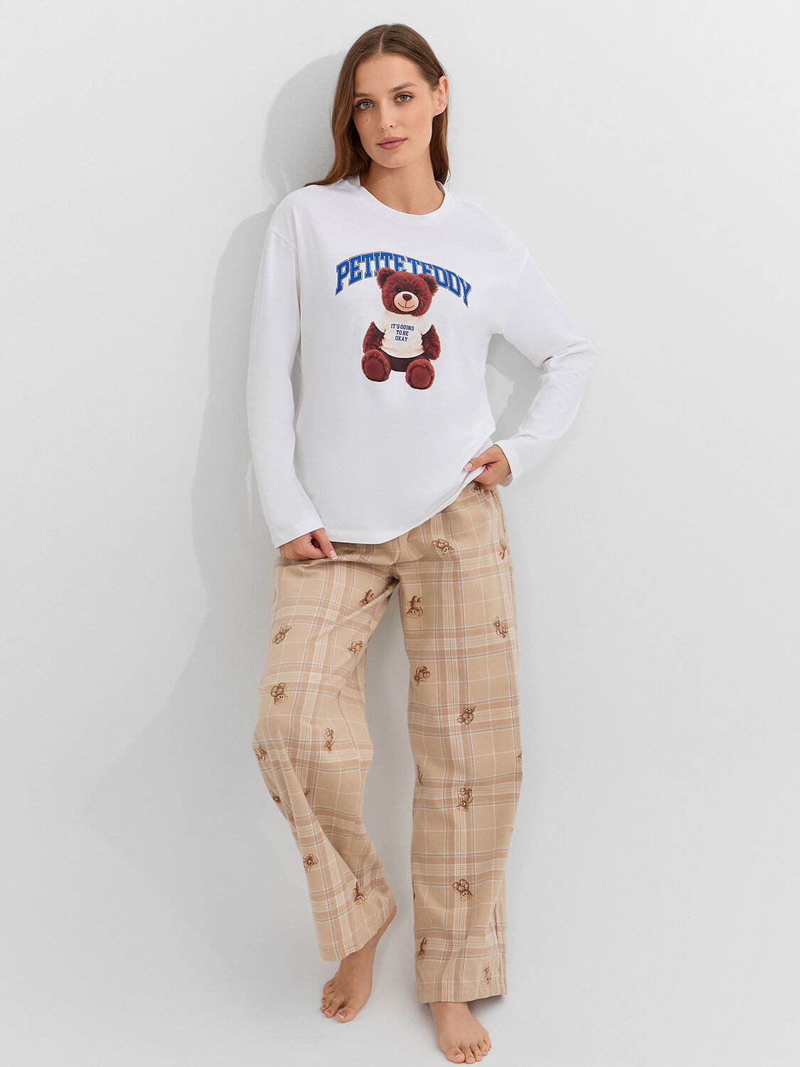 MARK FORMELLE Комплект 570838 592625 белый +клетка с мишки на песочном